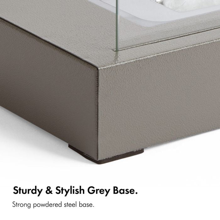 VonHaus Rectangle Bioethanol Tabletop Fireplace